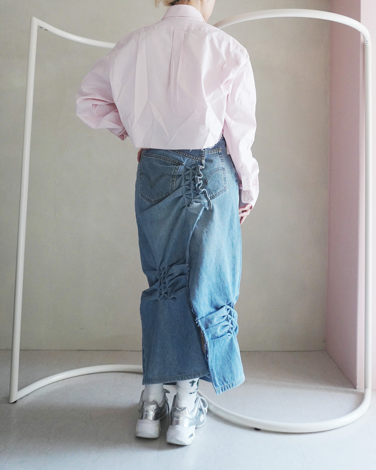 Remake short shirt (pink)