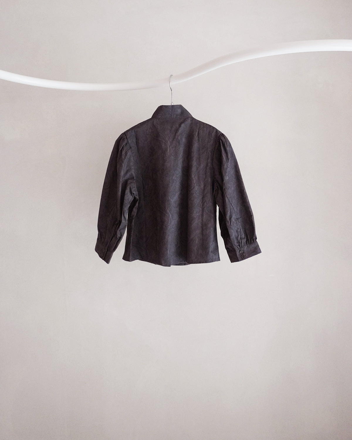 Ash scarf blouse gray