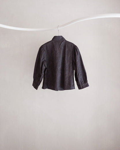 Ash scarf blouse gray