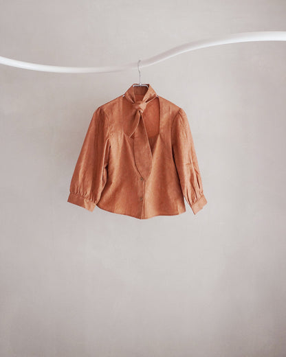 Ash scarf blouse orange