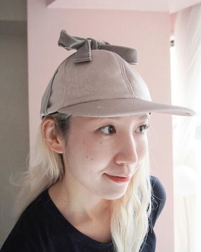 puff ribbon cap