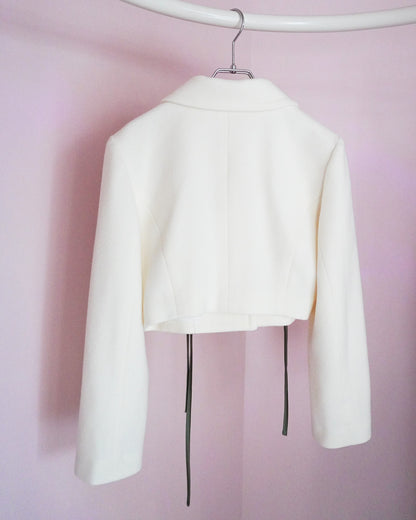 Wool Roses Short Coat