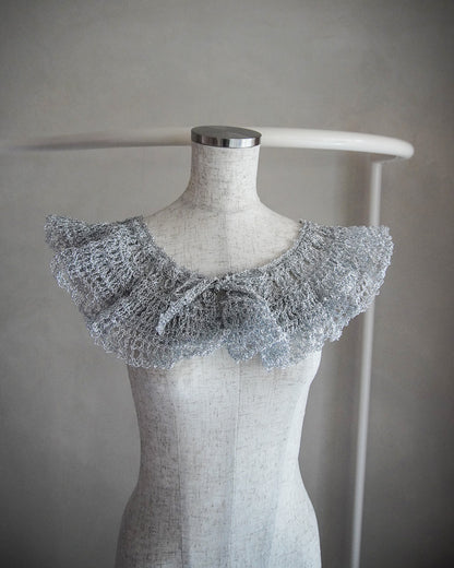 【3月お届け予約商品】lace hand knit collar