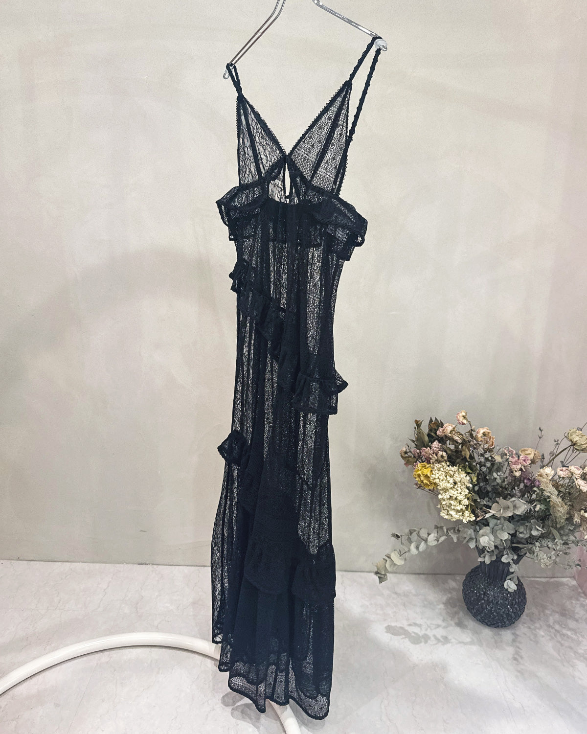 Lace Camisole Dress（ritsu 26SS）｜qqn's ROBE（ケルカンズローブ