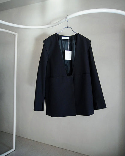 【2月お届け予約商品】collarless jacket