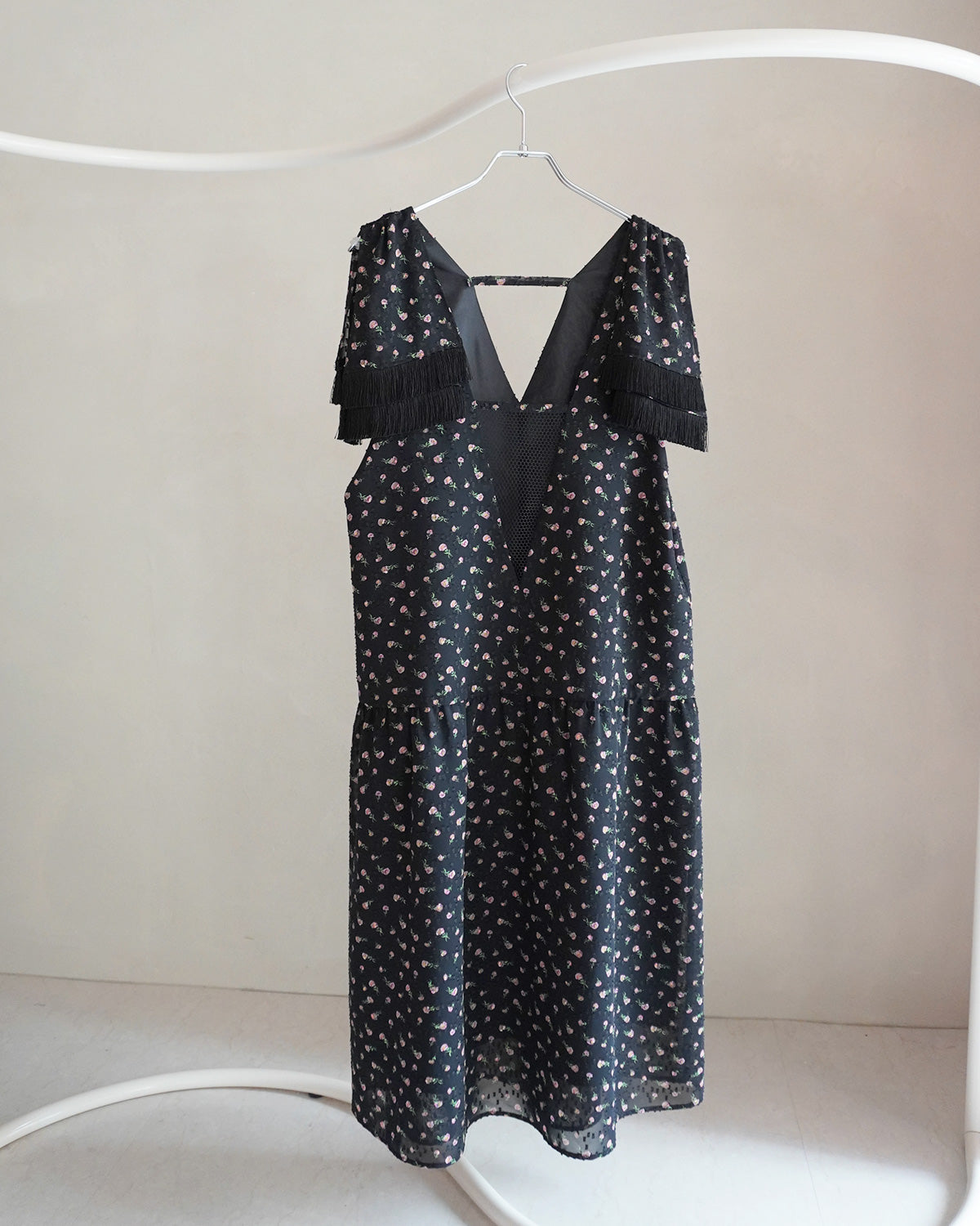 flower jaquard  dress