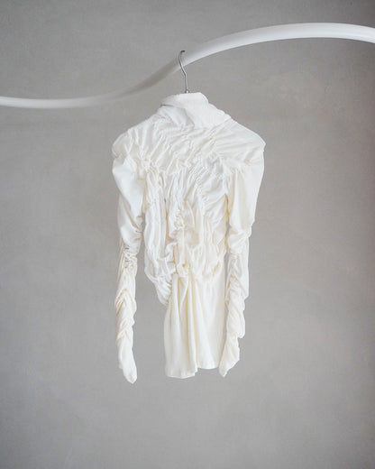 Shirring Knit pullover（Ivory）