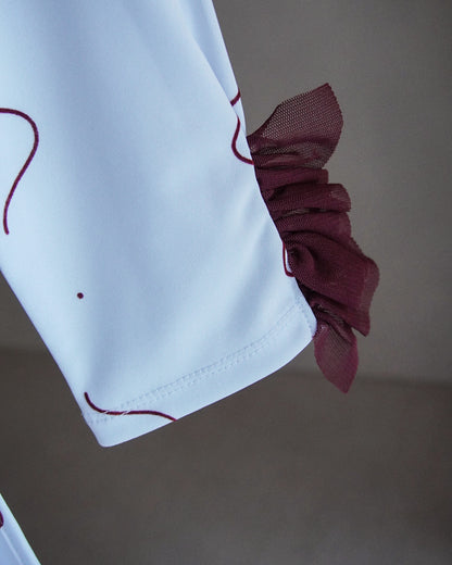 【3月お届け予約商品】flocky print dress