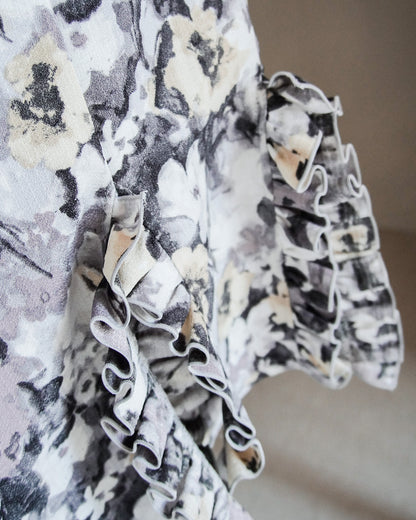 【2月お届け予約商品】flower frill pants