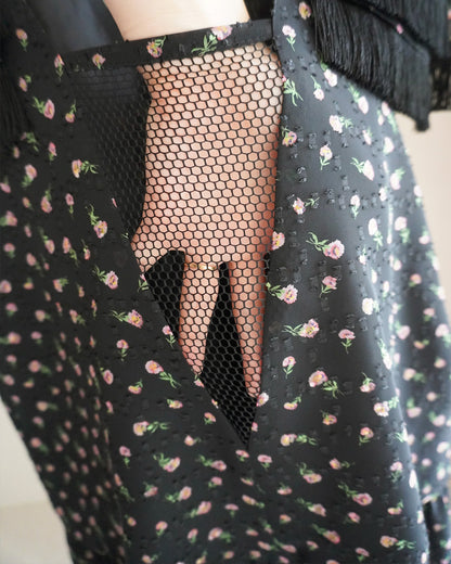 flower jaquard  dress