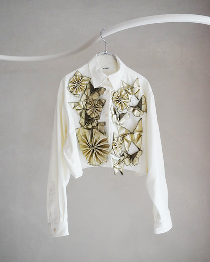 Origami shirt（gold）