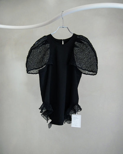 【3月お届け予約商品】embroidered puff sleeve top