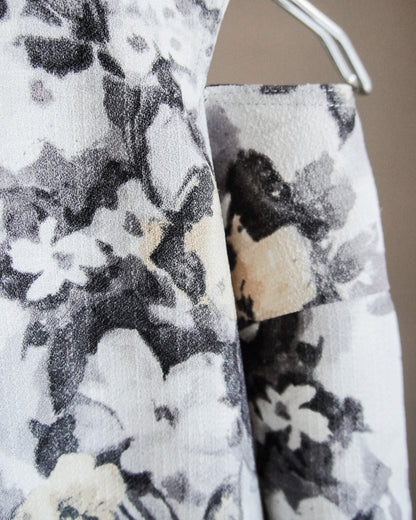 【2月お届け予約商品】flower cutoff wide top