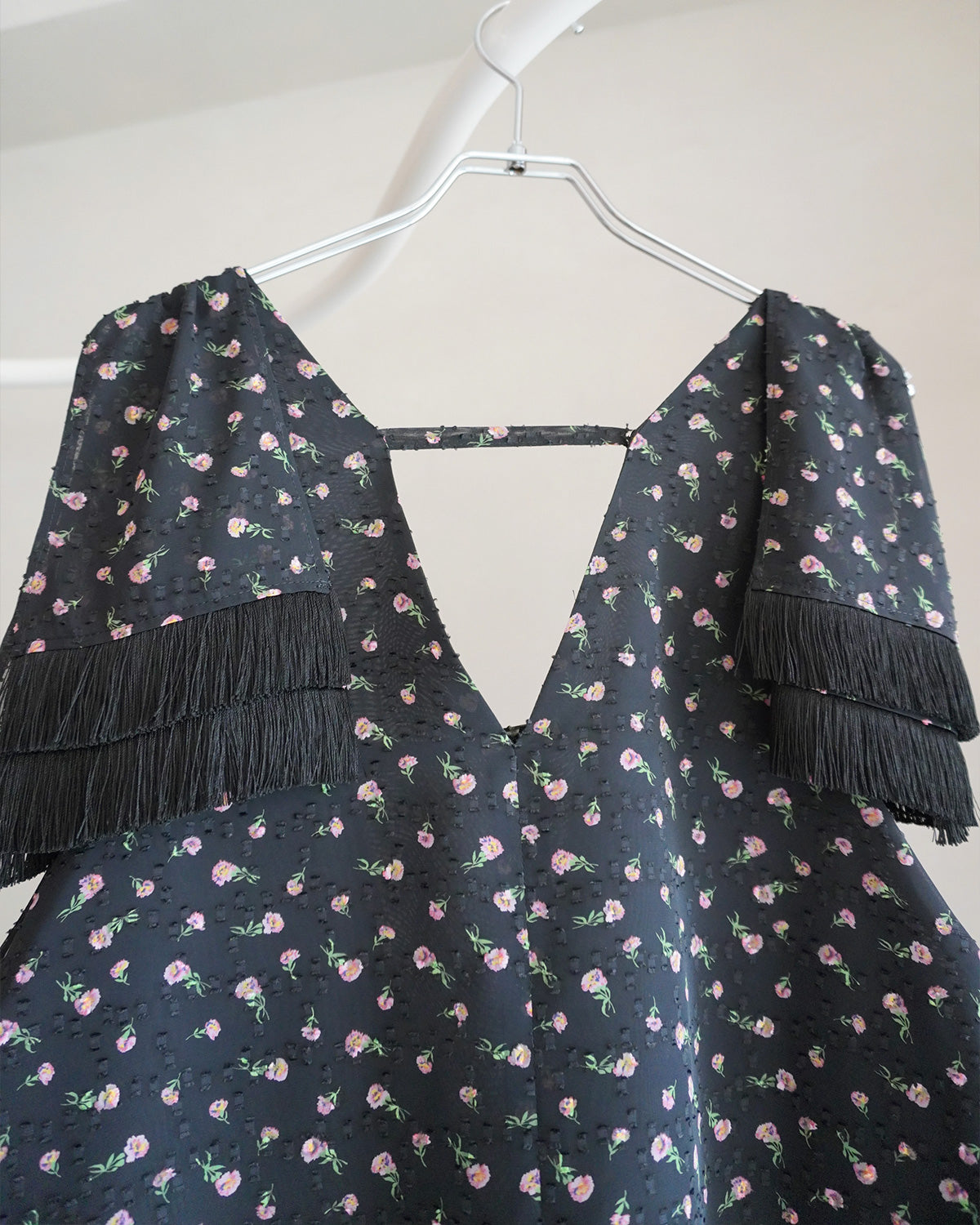 flower jaquard  dress