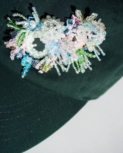 Remake Cap（remake）【green flower】