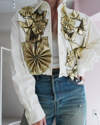 Origami shirt（gold）